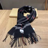 Checked Cashmere Scarf